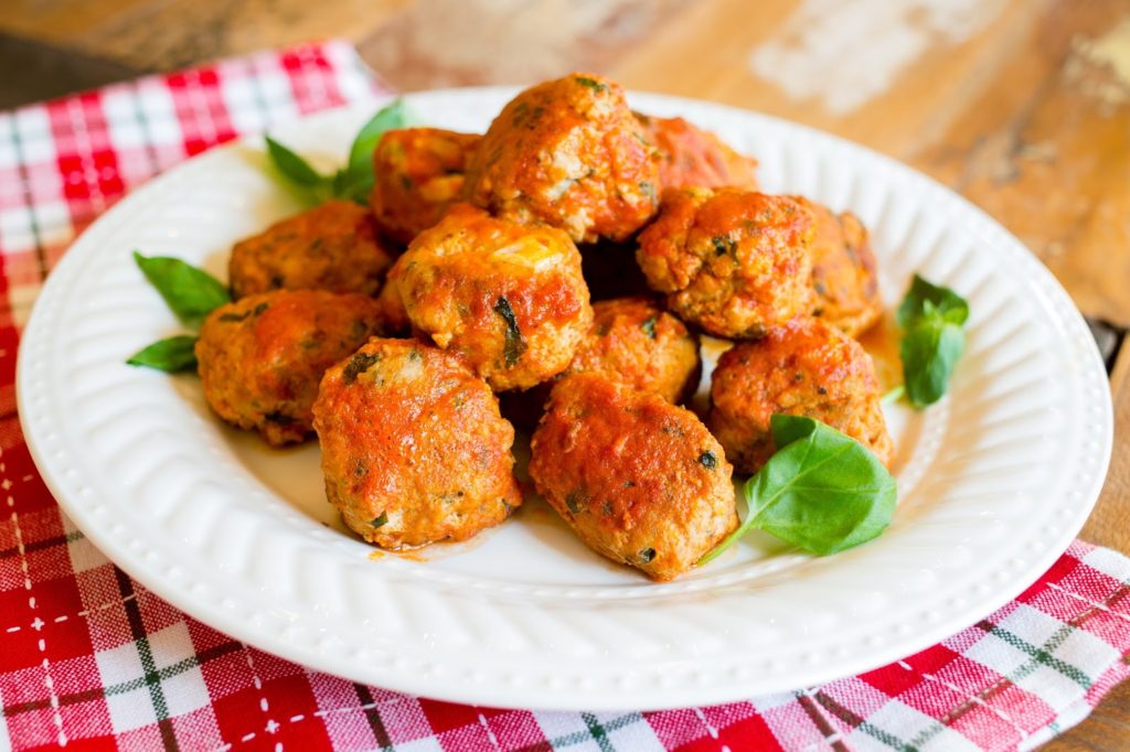 C is for: Chicken Parm Meatballs {you taste so good...} - e is for eat