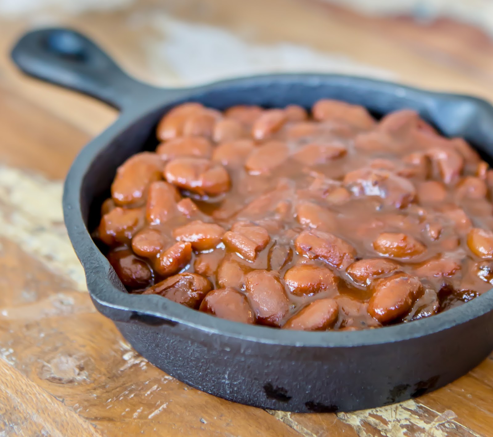 B is for: BBQ Beans in the Slow Cooker - e is for eat