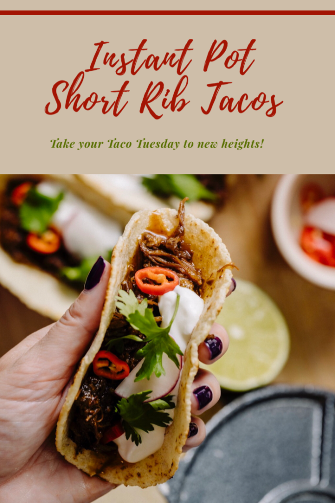 Instant Pot Short Rib Tacos by Jaymee Sire of e is for eat