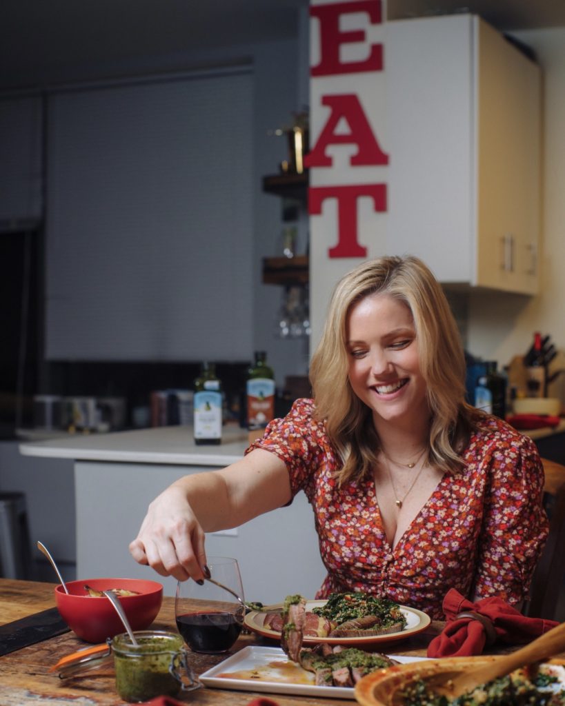 Jaymee Sire adds Italian Salsa Verde to Try-tip steak
